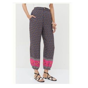 Anthropologie Bohemian Style Printed Harem Style Pants